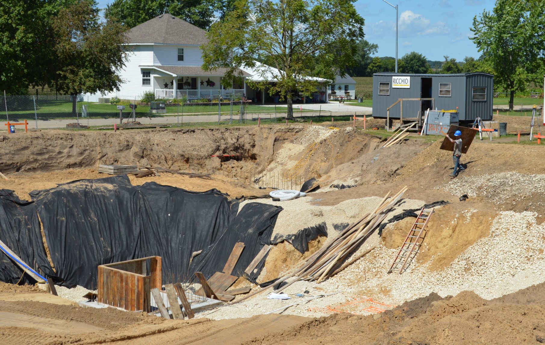 Pool work continues